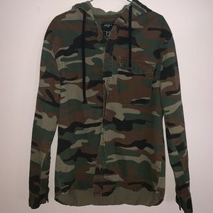 Forever 21 army print jacket